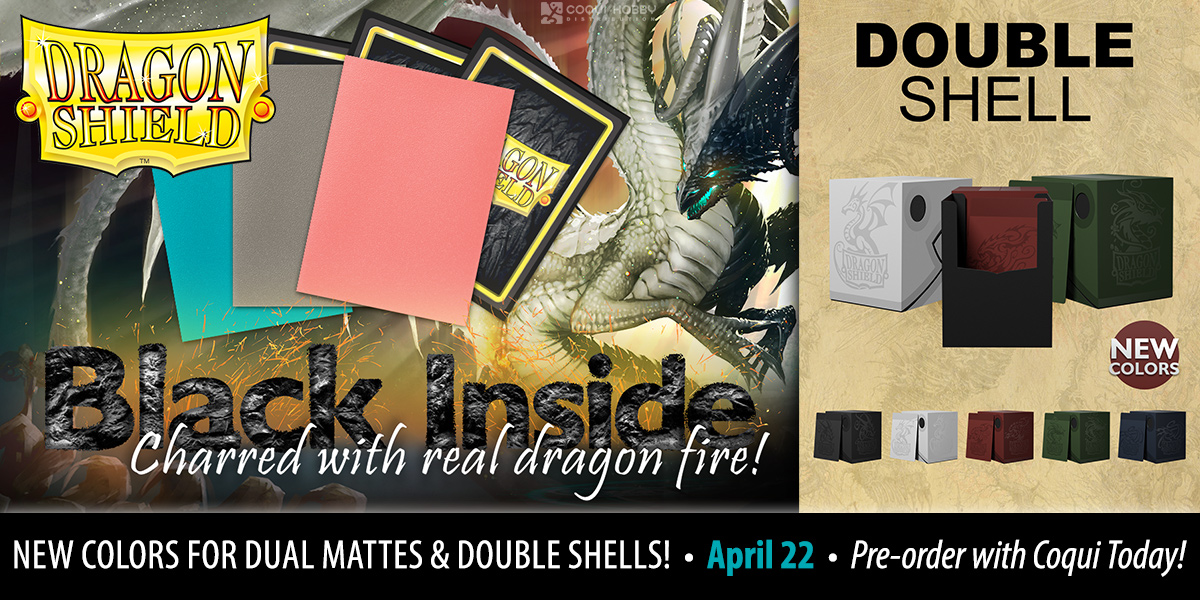 Dragon Shield Deck Double Shell Ashen White/Black 