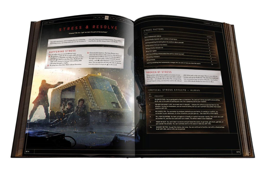 Blade Runner RPG page spread 2