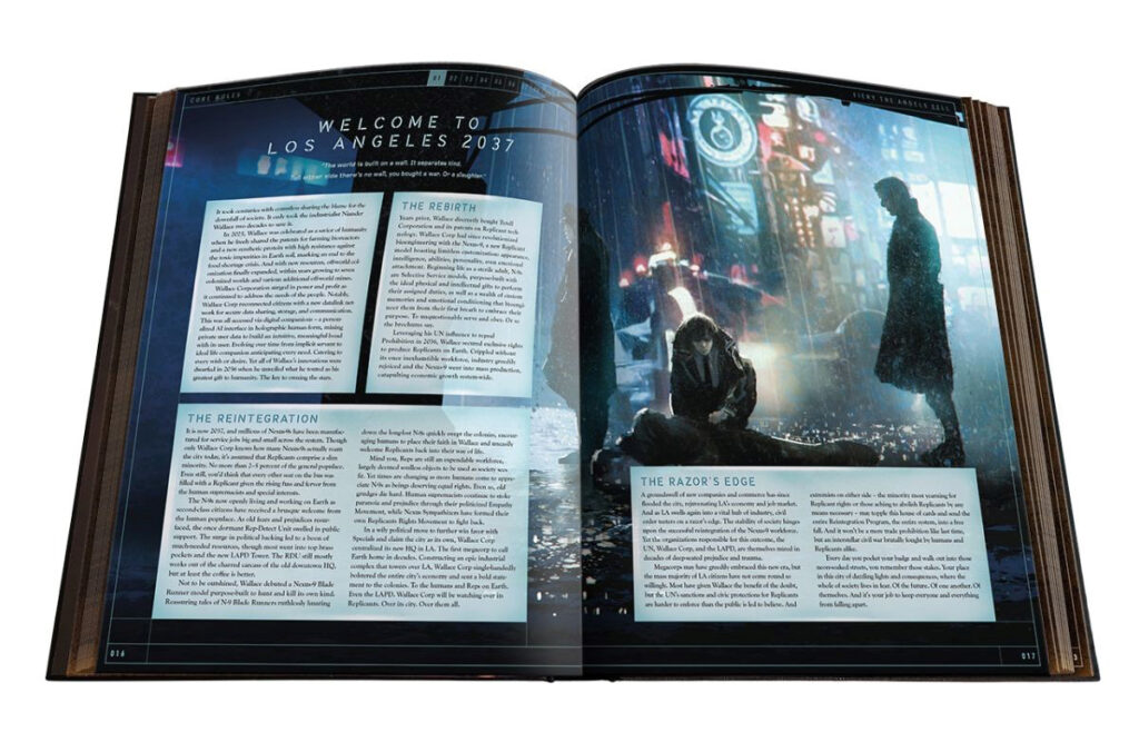 Blade Runner RPG page spread 4
