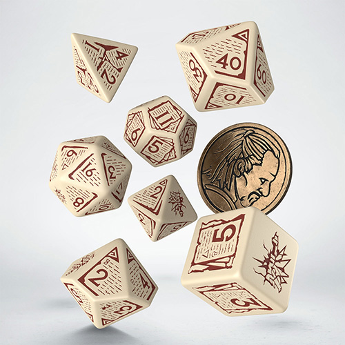 7-Die Set The Witcher: Vesemir, The Old Wolf dice