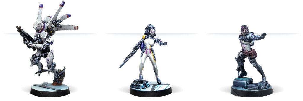 Infinity CodeOne: ALEPH Booster Pack Alpha miniatures
