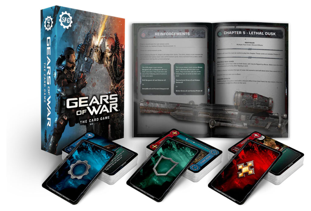 Gears of War: The Card Game components