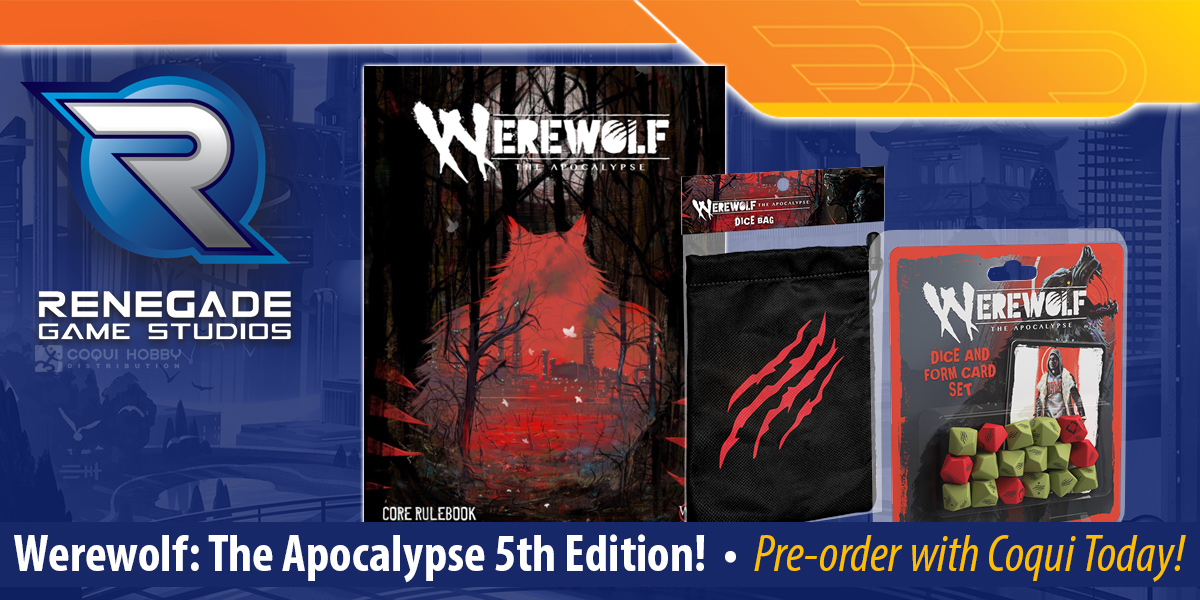 Werewolf: The Apocalypse 5th Edition Core Rulebook, Dice, & Accessories