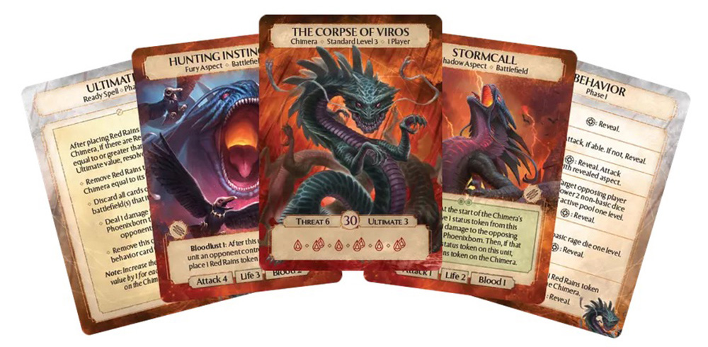 Ashes Reborn: Corpse of Viros cards sample