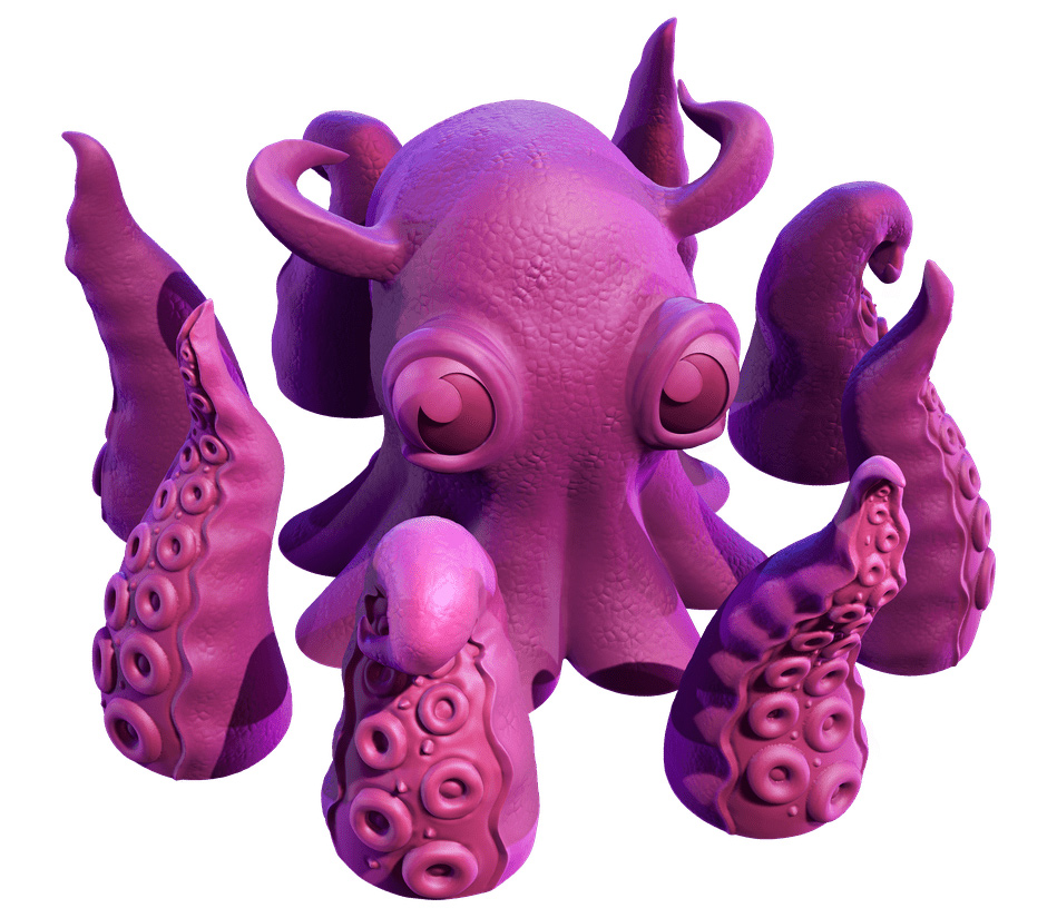 Cosmoctopus miniature & tentacles