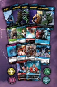 DC Comics Deck Building Game:
Justice League Dark, cards sample