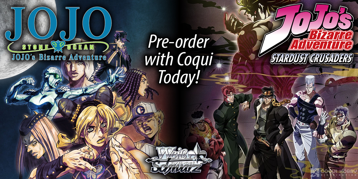 Weiss Schwarz, JoJo’s Bizarre Adventure: Stone Ocean & Stardust Crusaders — Bushiroad
