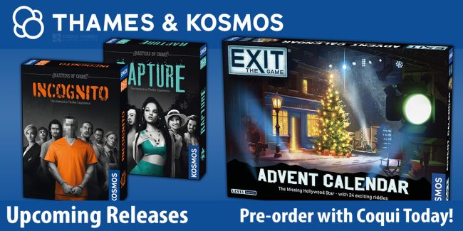 EXIT Advent Calendar: The Missing Hollywood Star, Masters of Crime: Rapture, and Masters of Crime: Incognito — Thames & Kosmos