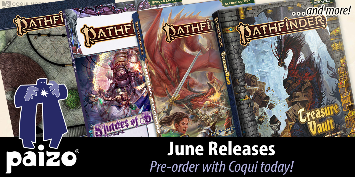 Pathfinder: Treasure Vault (Remastered), Shining Kingdoms, & More — Paizo