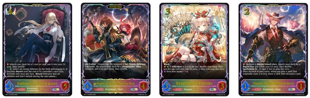 Shadowverse Evolve: Bullet of Fate Super Legendary card frames