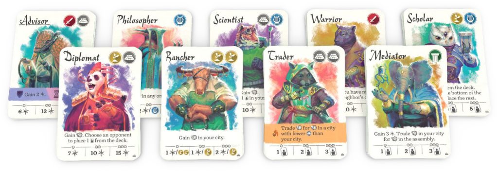 Citizens of the Spark sample cards
