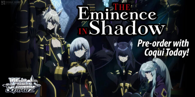Coqui_WS_EminenceinShadow_WebSlider Weiss Schwarz: The Eminence in Shadow — Bushiroad