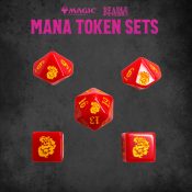MTG Mana Token Set — Red dice