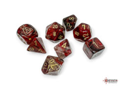 Borealis Cosmos/gold Polyhedral 7-Die Set