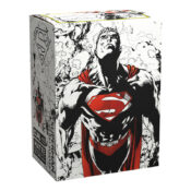 Dragon Shield Sleeves: Standard Dual Matte “Superman Core” Red/White (100 ct.) box