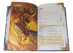 Fantasy World RPG Core Rulebook sample spread: Knight