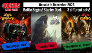 Godzilla Card Game: Battle Begins! Starter Deck (Godzilla • Red; Destoroyah • Blue; or King Ghidorah • Green) splash