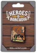 Heroes of Barcadia: Liquornomicon Enamel Pin
