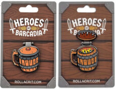 Heroes of Barcadia: Fire-Breathing Flagon enamel pin