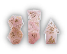 Royalty: Rose Quartz Dice