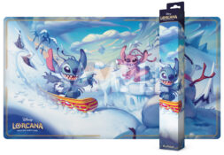 Playmat: Disney Lorcana- Set 14- Hyperia City- Snowboarding Stitch