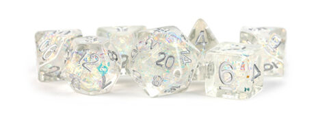 16mm Resin Poly Set: Rainbow Frost Dice