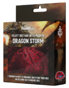 Dragon Storm Velvet Compartment Dice Bag: Dragon Scales Red