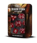 Dragon Storm Silicone Dice Set: Dragon Scales Red