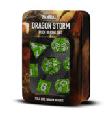 Dragon Storm Silicone Dice Set: Dragon Scales Green
