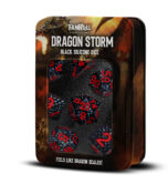 Dragon Storm Silicone Dice Set: Dragon Scales Black