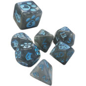 Kitten Polyhedral Dice Set: Gray