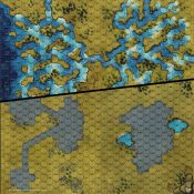 BattleTech: Battle Mat- Savannah- River Delta • CAT35801B