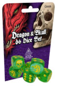 Dragon & Skull Dice Pack: Green