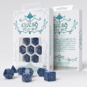 7-Die Set Elvish: Cobalt/Silver