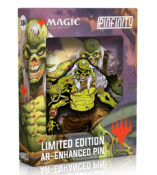 Pin: MTG Black Collection- Noxious Zombie, Glow in the Dark AR Pin