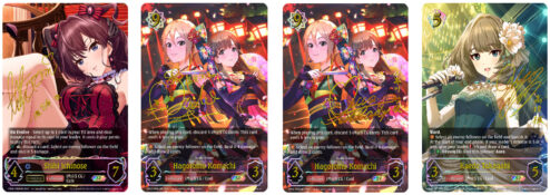Shadowverse Evolve: Idolm@ster Cinderella Girls Crossover Booster Display sample cards 1