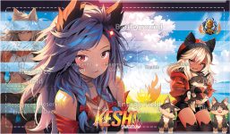 Keshi Savageclaw Gridded Playmat • SMG7002