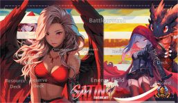 Satin Ravenheart Gridded Playmat • SMG7004