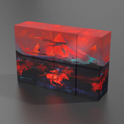 Deck Case: Boulder 100+ Standard Size Return to Earth 2-Pack- Dominik Mayer Crowned with Fire, sample render 1