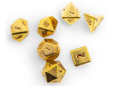 50th Anniversary — 7 RPG Heavy Metal Dice for Dungeons & Dragons, dice